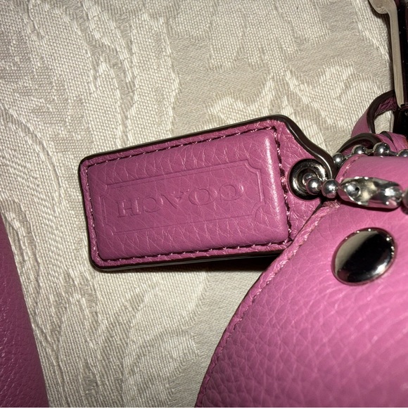 Coach Avery Fuchsia Leather Hobo Bag - Picture 6 of 11